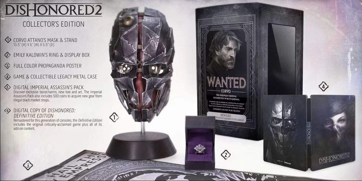 DISHONORED2 ディスオナード2 プレミアム コレクターズ エディション Amazon.com: Dishonored 2 - PC Premium Collector's Edition