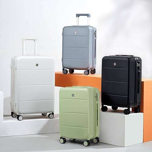 Miniatura 9 de Hanke Equipaje de mano de 20 pulgadas, 22 x 14 x 9 pulgadas, aprobado por aerolíneas, maletas rígidas de policarbonato con ruedas, equipaje