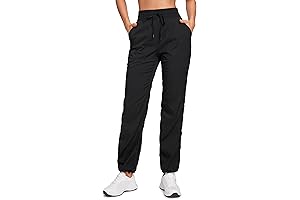 CRZ YOGA Women's Lightweight Workout Yoga Pants Casual Ruched Straight Leg Pants...
