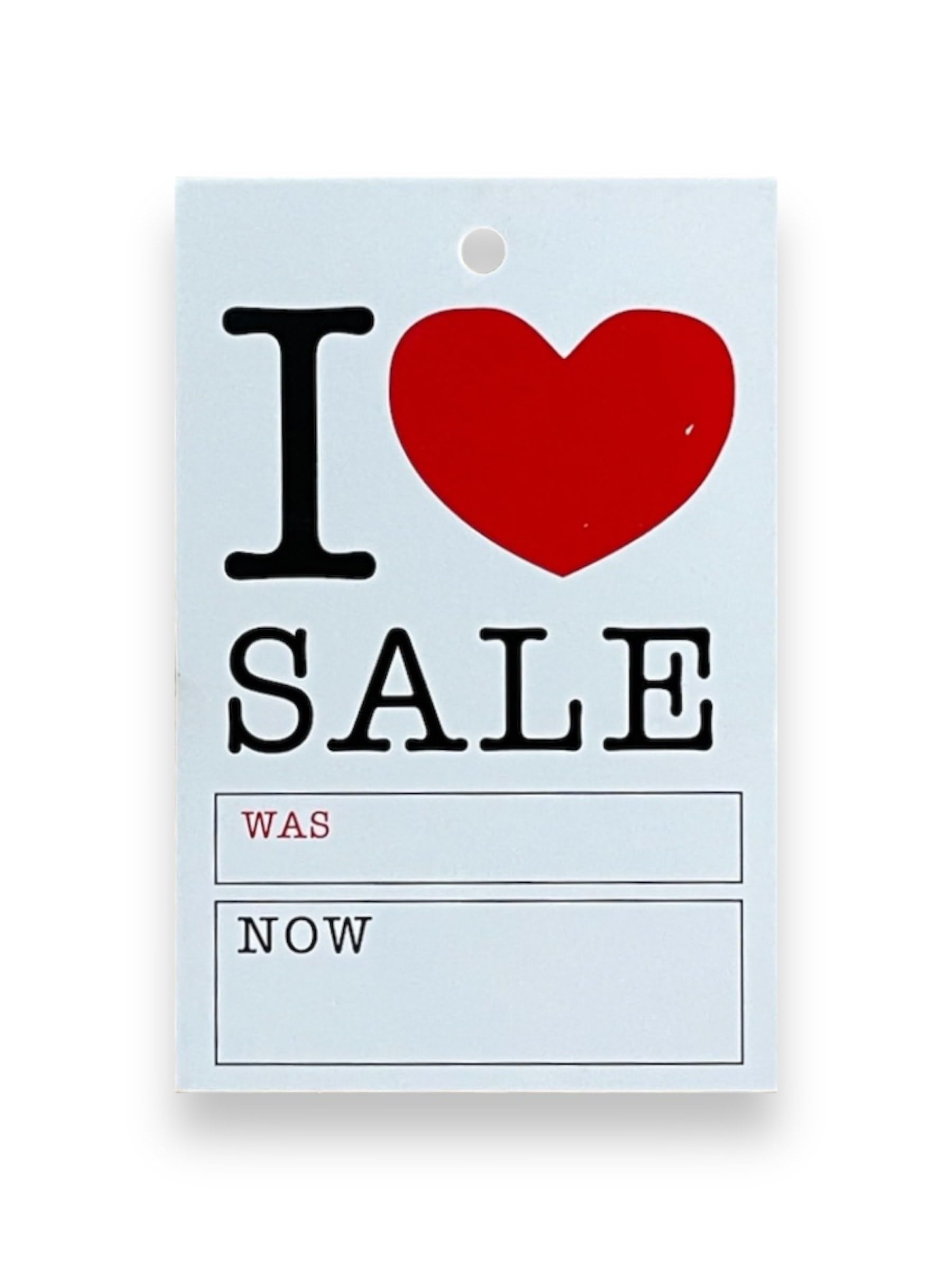 Sale was Now Cards Tagging Gun Hanger Swing Tickets – Medium and Large (MS-1000 X Small I Love Sale)