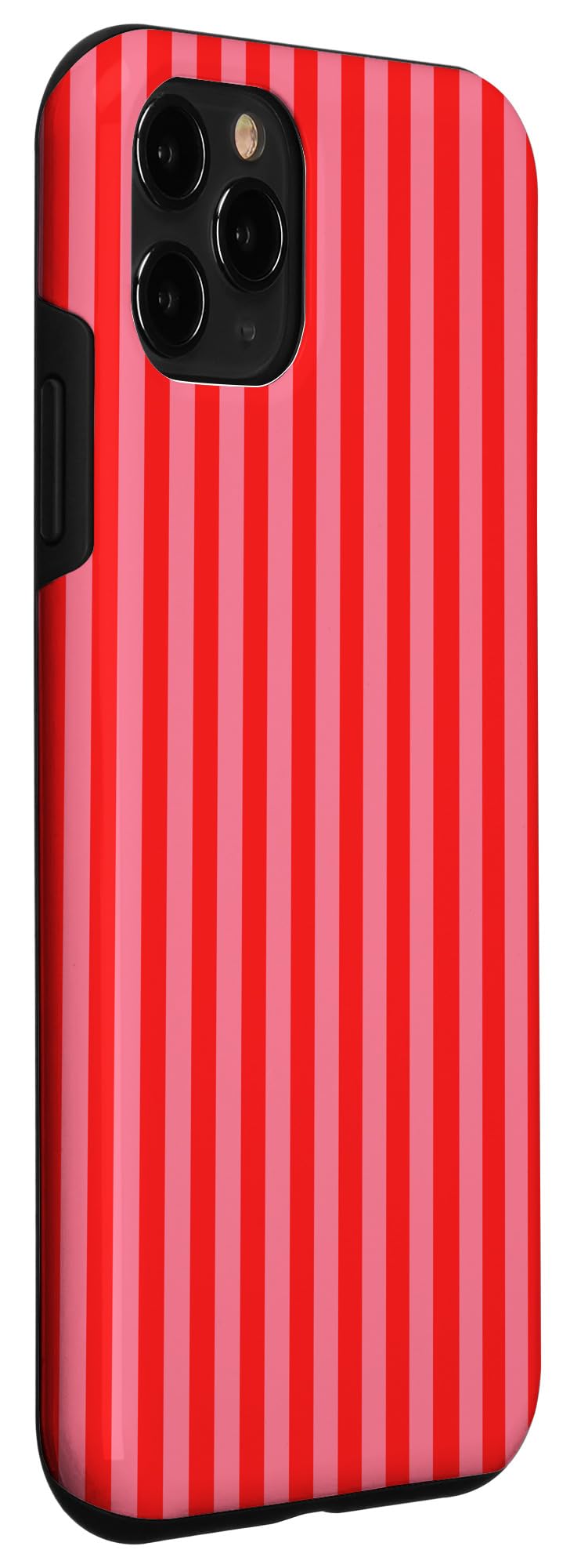 Retro Pink and Red Stripes Geometric Vertical Lines Pattern Case for iPhone 11 Pro - Image 3
