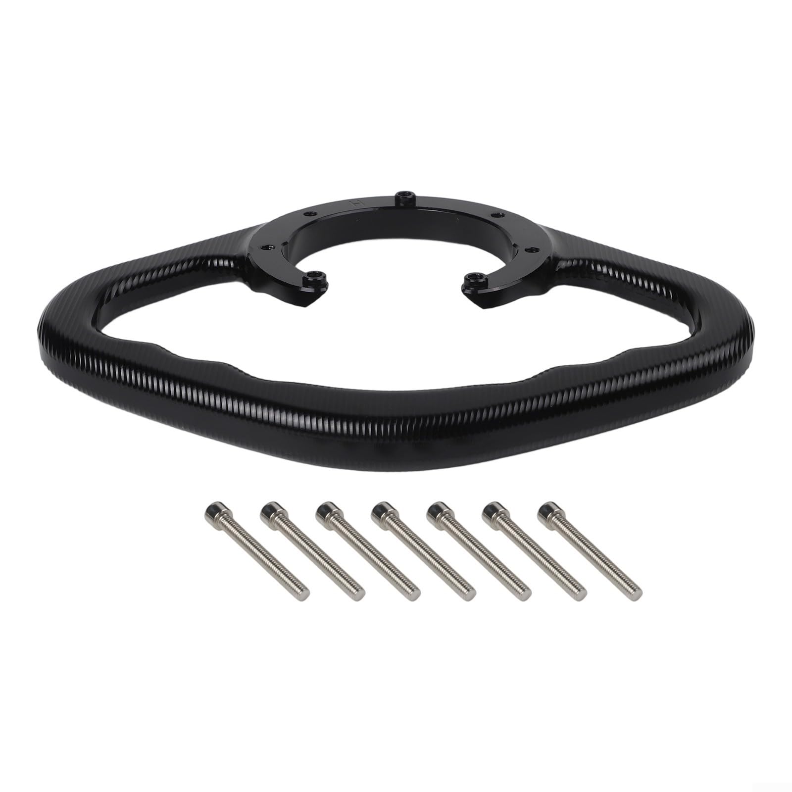 Maniglia per serbatoio carburante passeggero per Honda CBR600RR 2003 2008 e modelli CBR954RR CNC in lega di alluminio (nero)