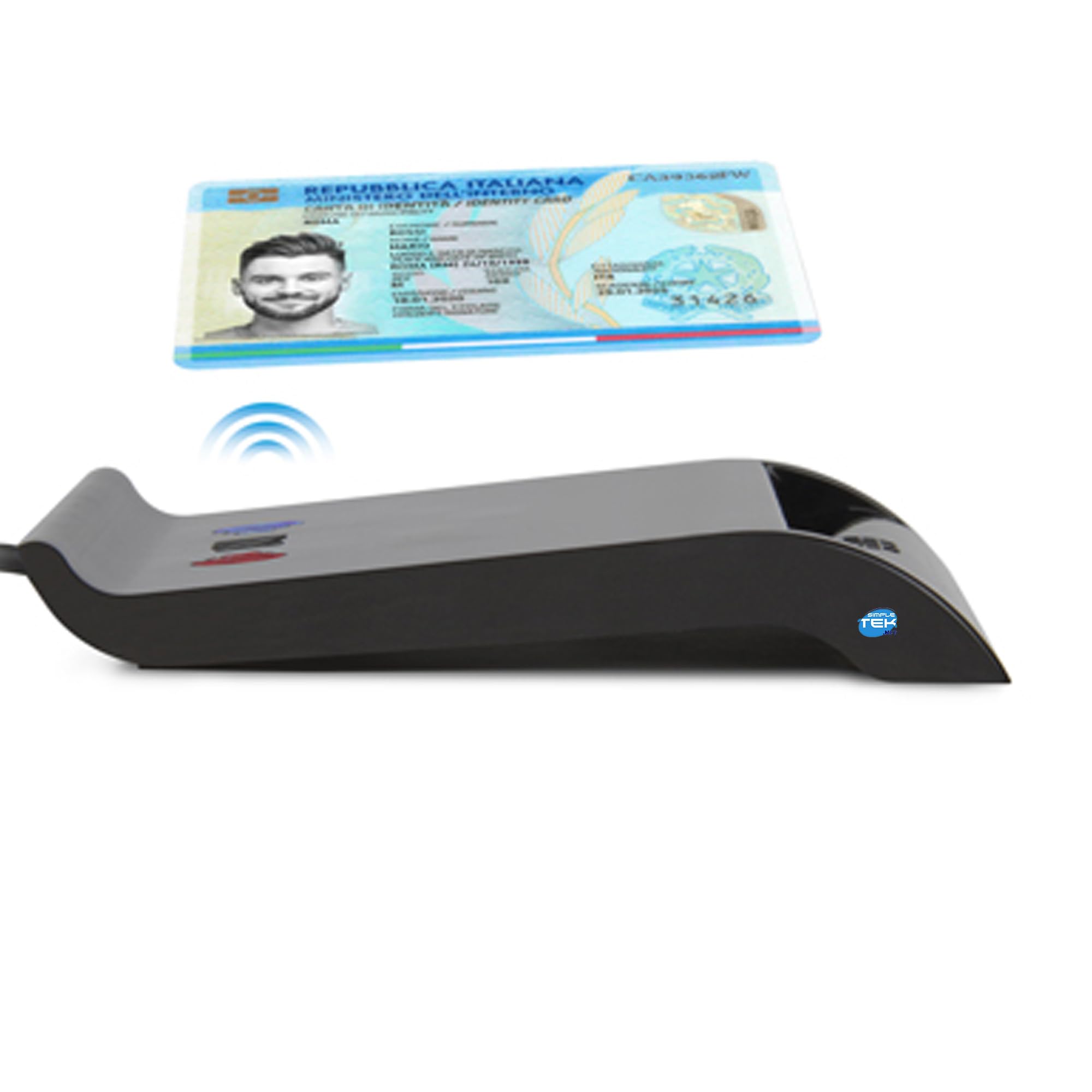 SIMPLETEK - Lector de tarjetas inteligentes y sin contacto NFC USB para CIE