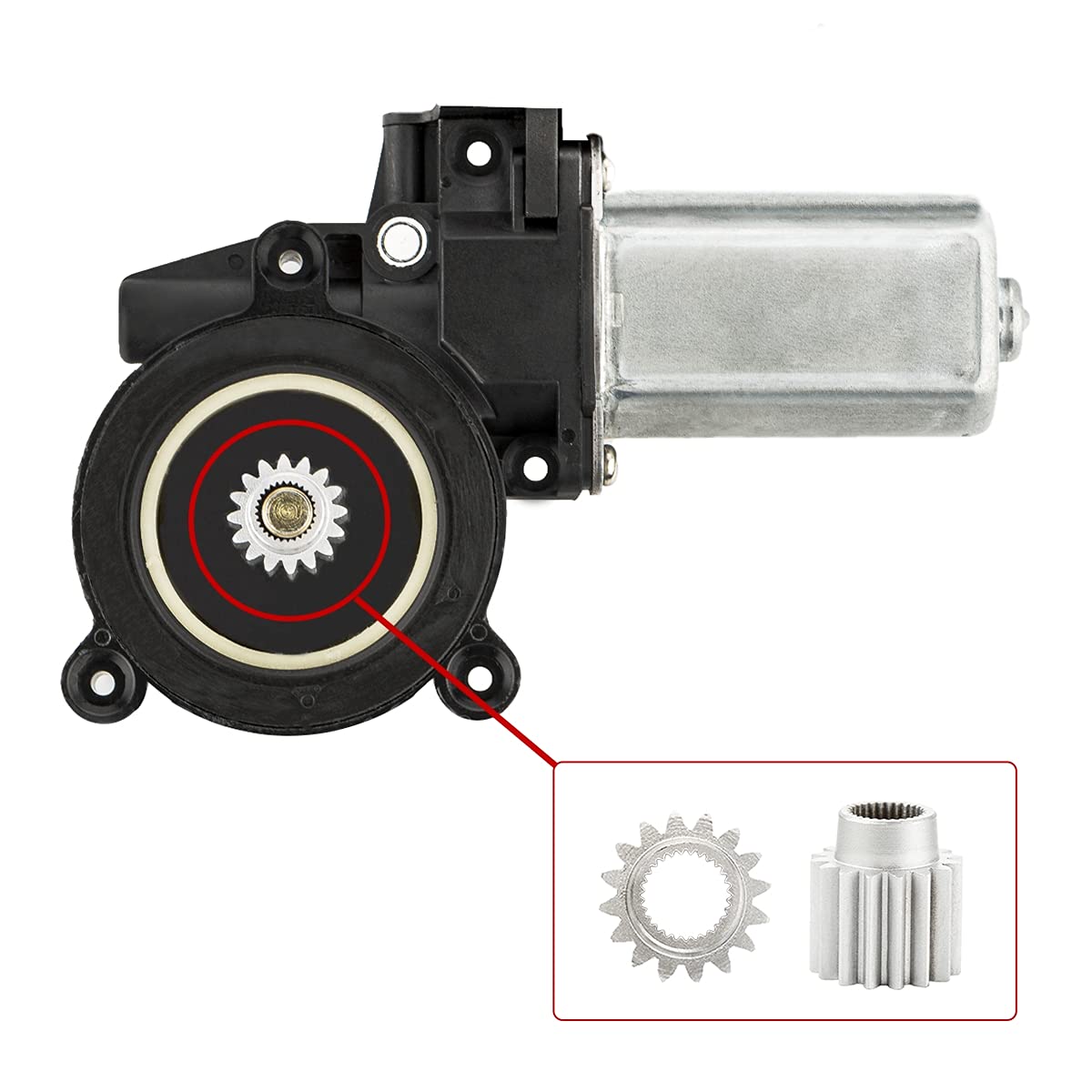 Original LST Reparaturkit Set Verdeckmotor Zahnrad Ritzel kompatibel mit BMW 3er E30 Cabrio – Instandsetzung des ausgebrochenen Umlenkpunkts am Verdeckmotorgehäuse, für elektrisches Verdeck