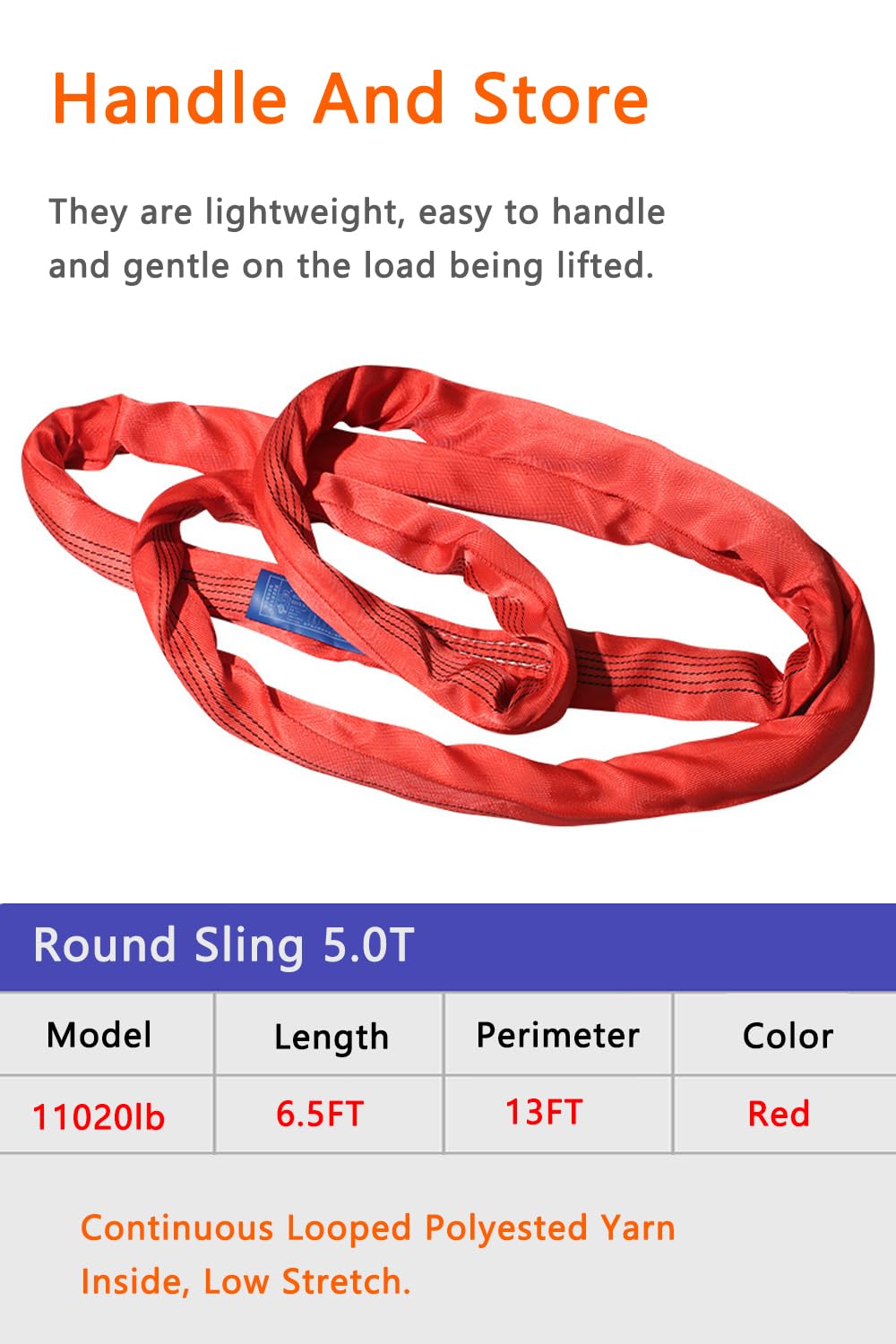 Round Sling 17636lb 10FT Sling Strap Rigging Pakistan - View #8