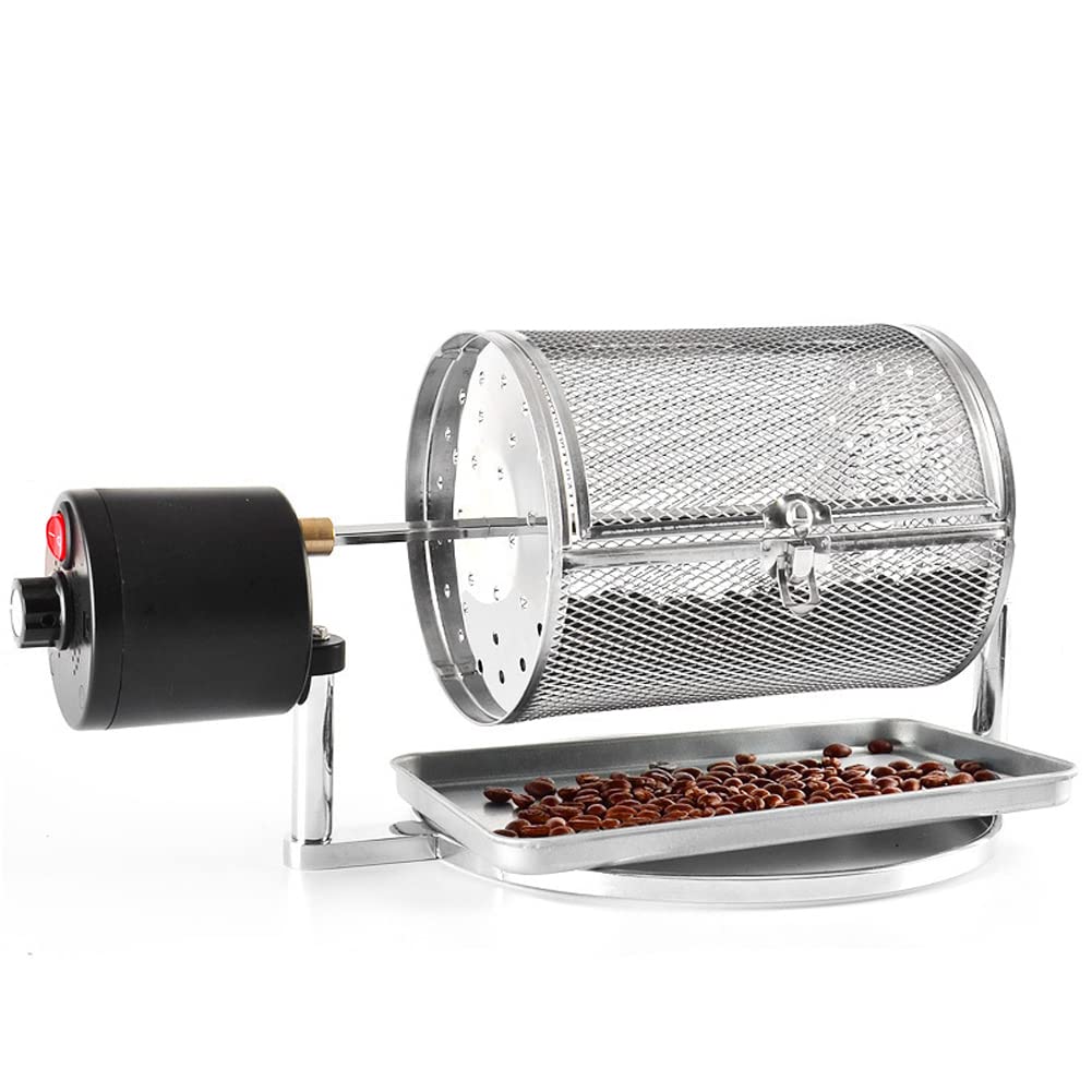 FHRKA Coffee Bean Roaster, 800G Stainless Steel Coffee Roaster Machine with Stepless speed regulation, Household Baking Machine Coffee Beans