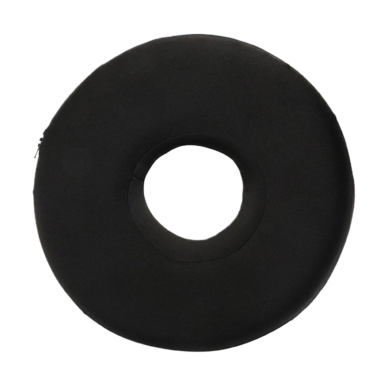 Hwanme Black Ear Piercing Pillow, Soft Breathable Donut Pillow, Adjustable Ergonomic Sleep Pillows for Classroom Office Ear Campin Airplane