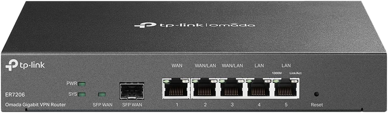 TP-Link ER7206 Omada ギガビットVPNルーター Amazon.com: TP-Link ER7206 | Multi-WAN Professional Wired