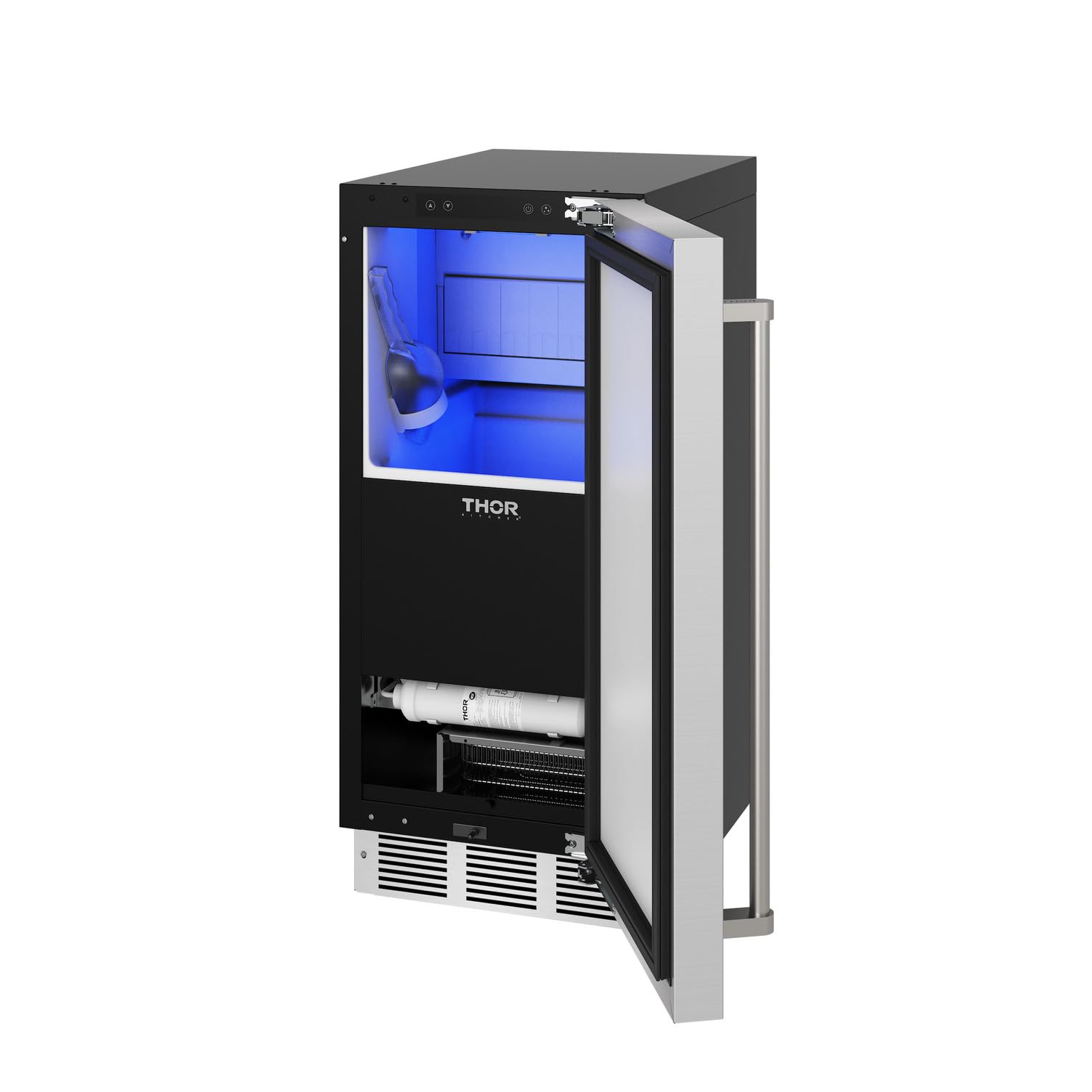 Thor Kitchen 15 Inch Gourmet Ice Maker with Drain Pump on Fridge.com