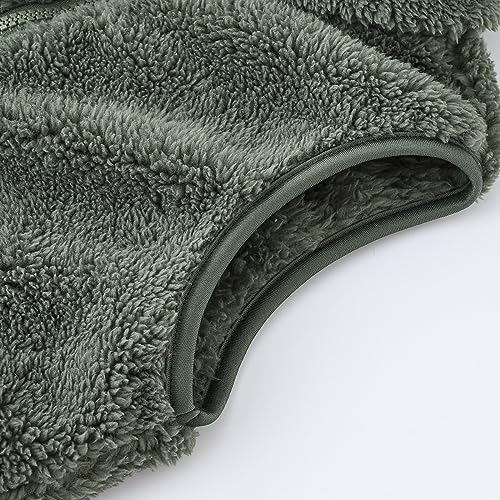Boys Girls Faux-Fu𝐫 Vest Jacket with Pocket Kids Cute Furry Plush Fleece Outerwear Long Sleeve Thick Warm Coat4