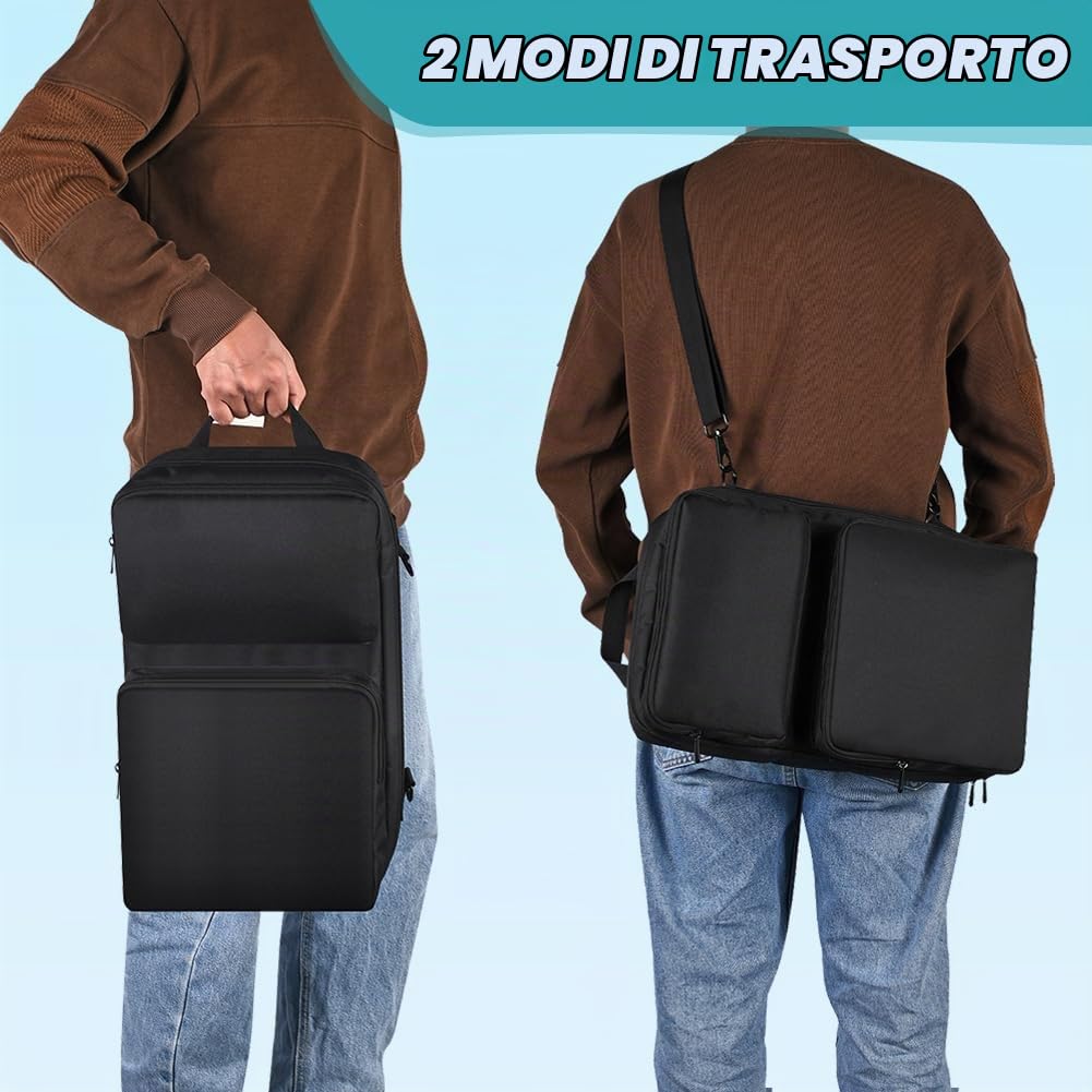 Custodia per Controller DJ per Pioneer DDJ-200/DDJ-WeGO4, per AlphaTheta DDJ-FLX 2, per Controller DJ Hercules Inpulse 200/200 MK2 Copertura da Viaggio Portatile con Tracolla