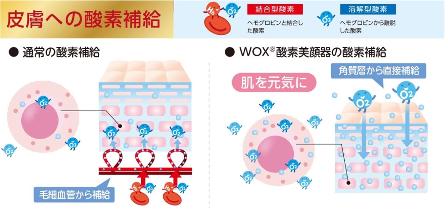 Amazon.co.jp: パラダイスファクトリー WOX (R) 酸素美顔器