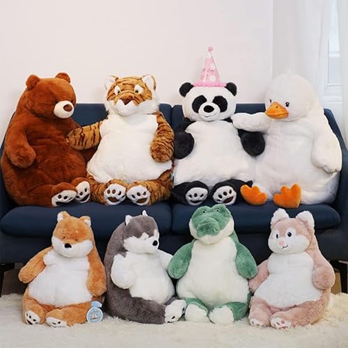 Miniatura 7 de ARELUX Almohada de peluche de pingüino grande de 22 pulgadas, almohada para abrazar suave y gigante para dormir, almohada cálida y esponjosa,