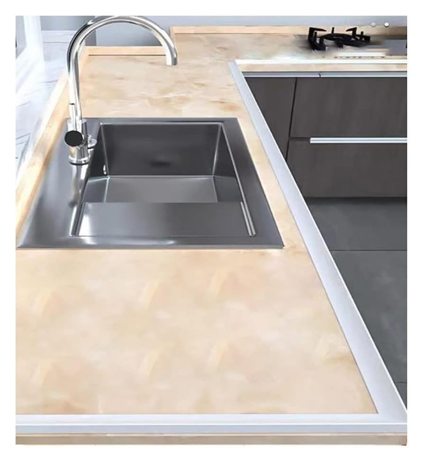 Tiras de sellado impermeables para umbral de ducha y fregadero de baño, color negro, 1/8 pulgadas, evita fugas de agua, fácil instalación, accesorio esencial para el hogar