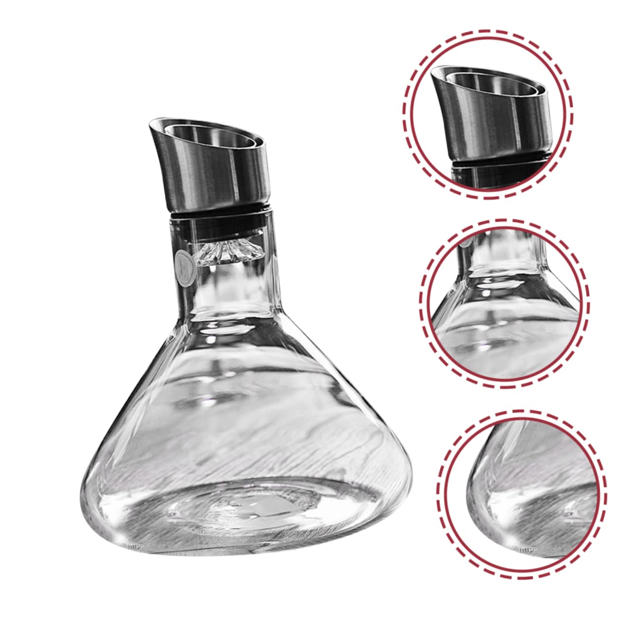 Cabilock jarra decantador de vino soplado a mano cristal dispensador de vino útil dispensador de vino tinto claro botella de vino Vidrio licorera dispensador de agua