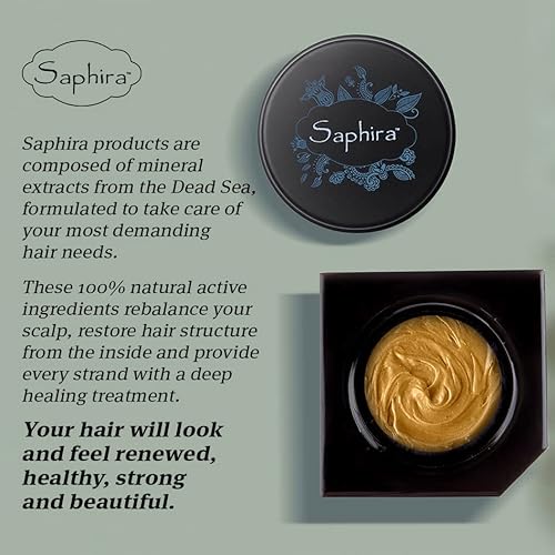 Saphira Mineral Mud Hair Mask, Deep Healing Hair Treatment For Dry, Damaged, Bleached, Color-Treated Hair And Scalp, Sulfate-Free, Paraben-Free, Repairs, Hydrates And Adds Shine, 34 Ounce #TOP6