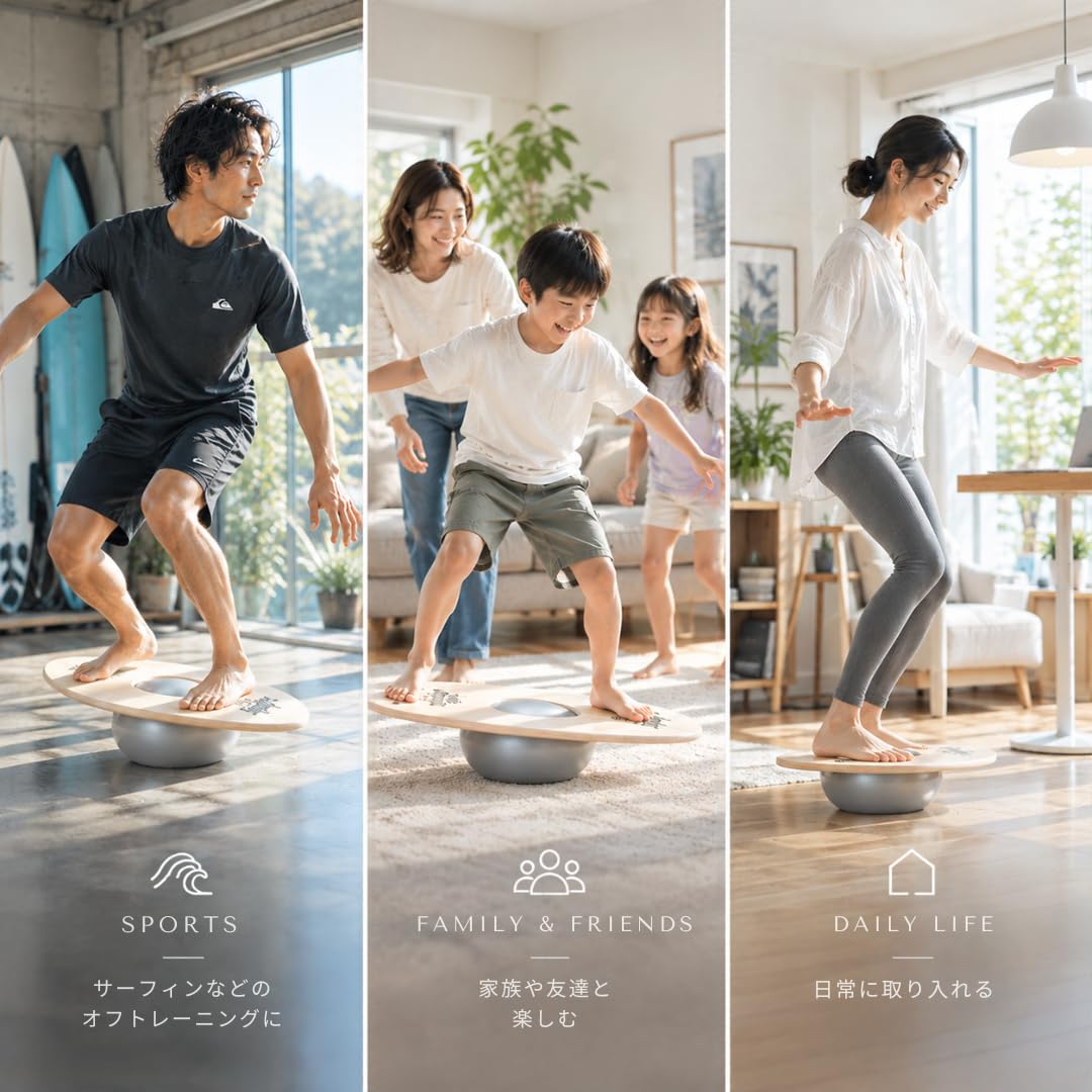 バランスボード LandSup Crazy mini ランドサップ Amazon | LandSup® Crazy mini ランドサップ バランスボード 体幹