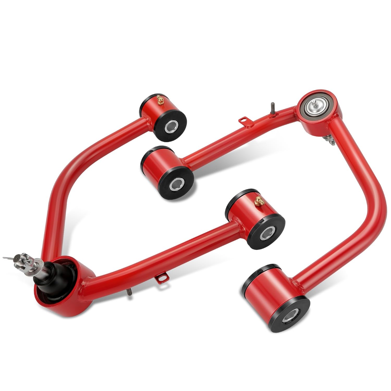 DNA MOTORING Front Upper Pair of Control Arms Compatible With Toyota Tundra 2022-2024/For use on Models with 2-4" Lift, Dom Tubular Front Upper Control Arm for 2-4" Leveling Lift,FUCA-TUN22-RB