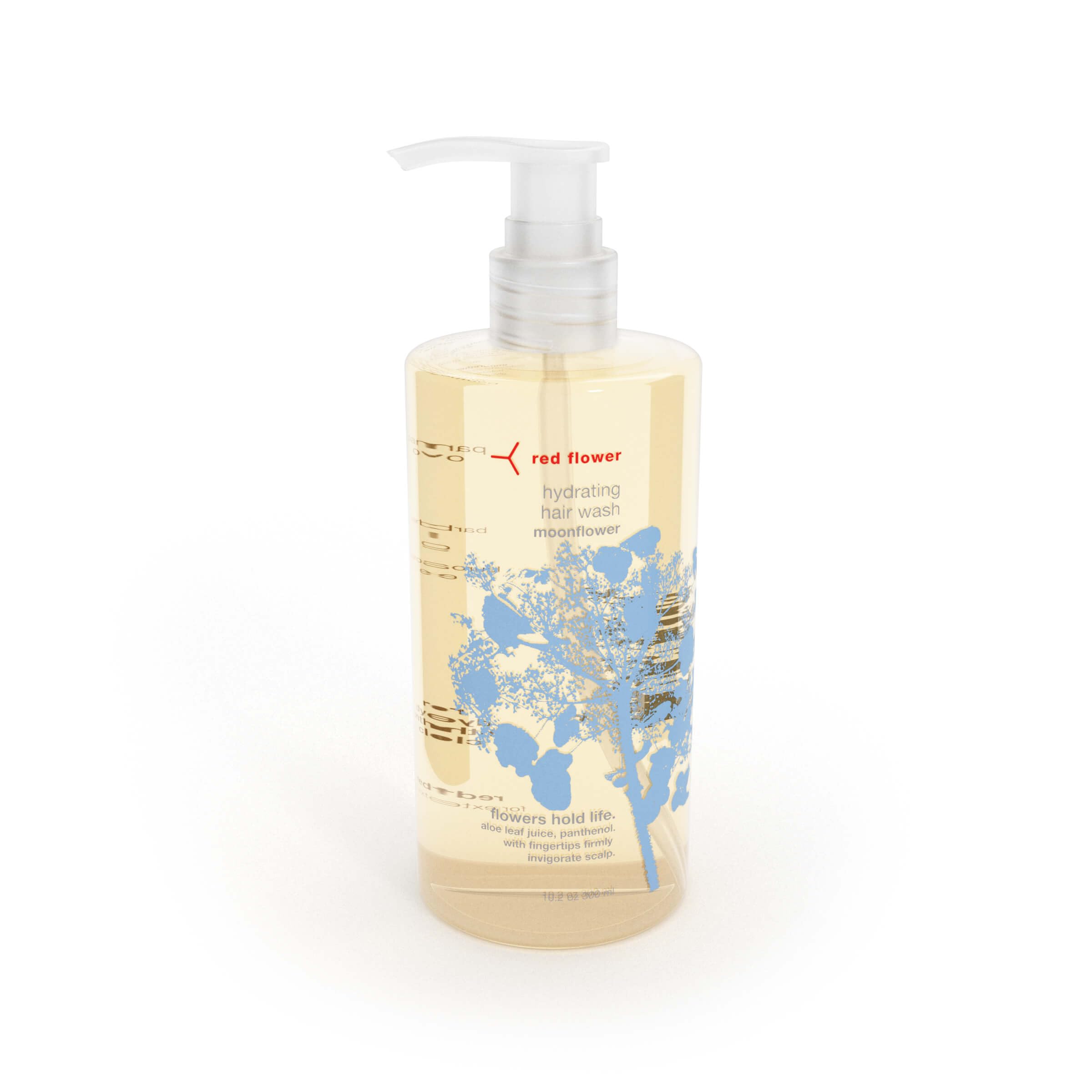 Red Flower Moonflower - Shampoo idratante per capelli, senza solfati, con glicerina di cocco, provitamina B5 e una miscela di oli essenziali aromaterapeutici, per tutti i tipi di capelli (283 g)