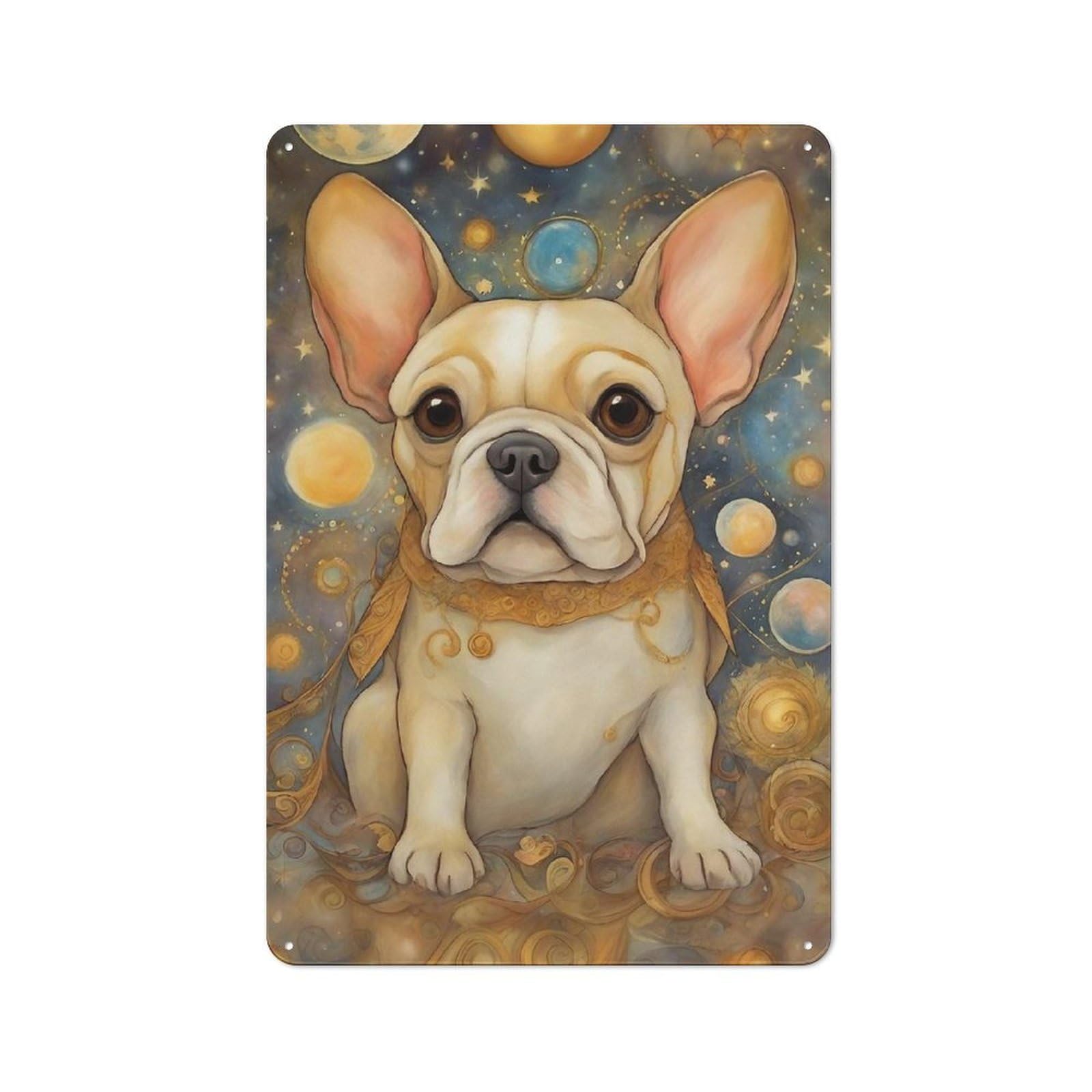 Junmoney Dog00034 Metal Wall Sign With Design 30X20cm, Garage Style Industrial Wall Art For Garage, Hobby Room, Office Or Man Cave