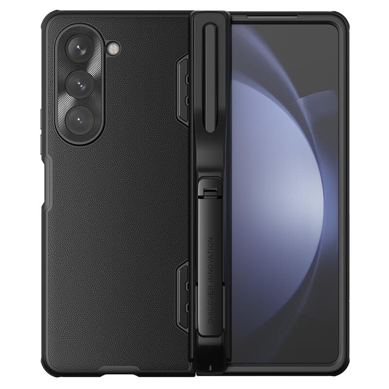 E-Sell Enterprise, Nillkin Camshield Fold Leather Case for Samsung Galaxy Z Fold 5 [Creative Hinge Protection] Lens Protective Case with Kickstand & Detachable S-Pen Holder For Galaxy Z Fold 5 (Black) (B0CSKHHWQX) Amazon Price History, Amazon Price Tracker