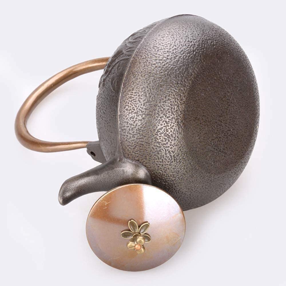 Théière Traditionnelle Théière En Fonte De 1200 ML Théières En Fer Artisanat Original Fer Paroi Intérieure Théière Double Cuivre Bouilloire Non Revêtue Théière Japonaise