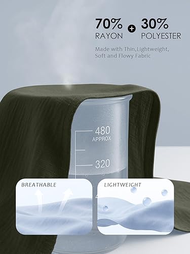 Miniatura 4 de Feiersi Pantalones casuales de pierna ancha para mujer, de cintura alta, con botones, rectos, pantalones largos palazzo