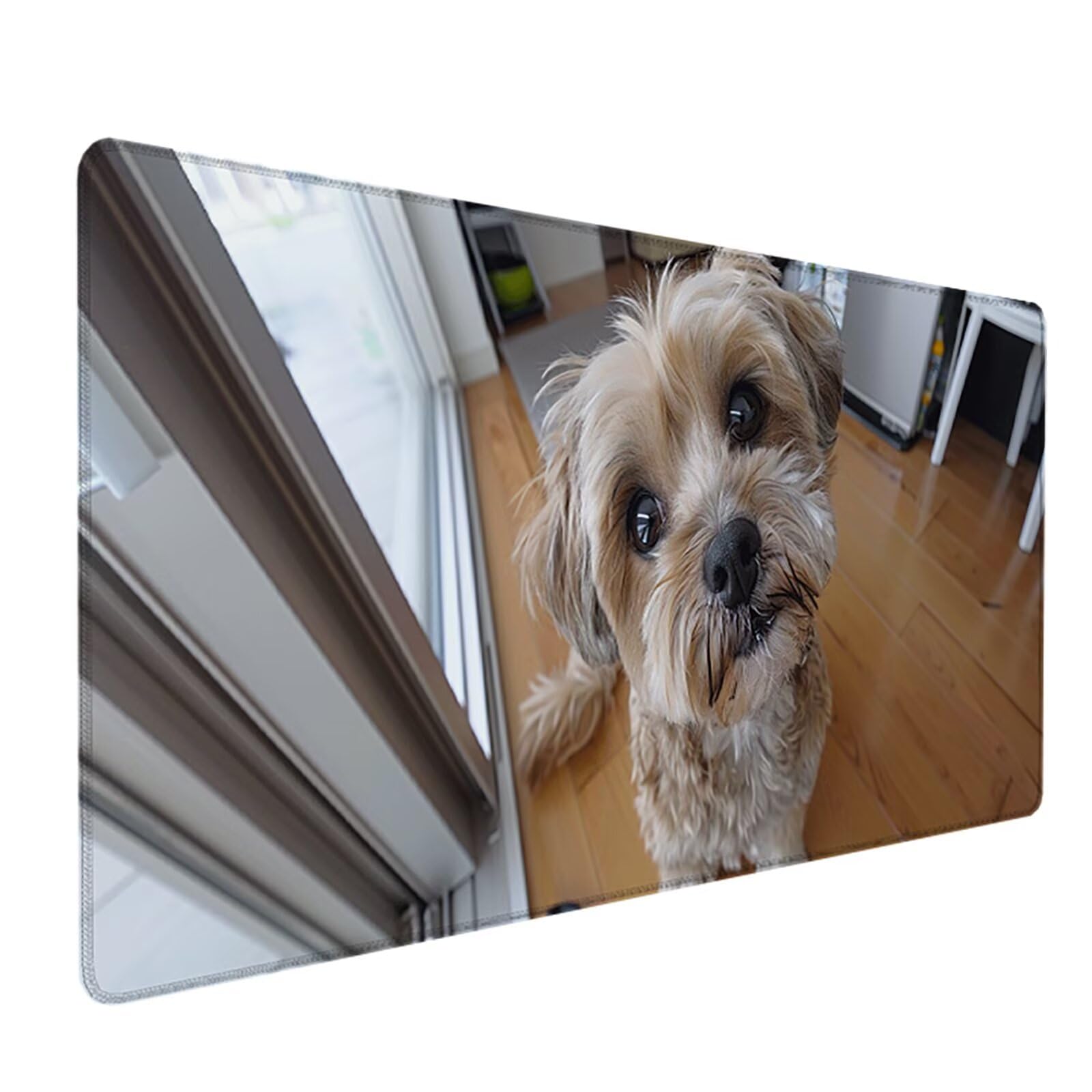 Perro Alfombrilla Ratón Gaming XXL 1500x800 mm, Alfombrilla Gaming Amarillo Mousepad con Base de Goma Antideslizante Impermeable Desk Mat para Teclado y Raton Accesorios Gaming, Regalos de Hombre 1-Z