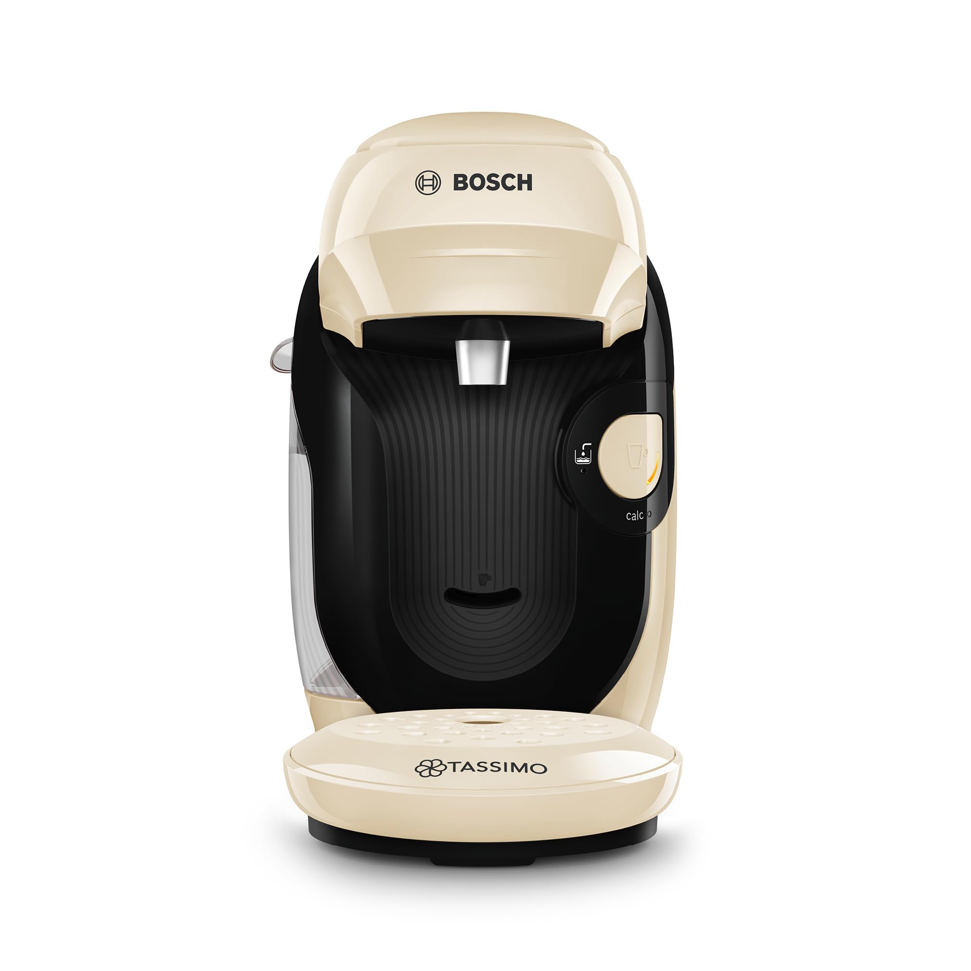 Bosch - Cafetera multibebida Tassimo Happy Friendly, Hasta 70 bebidas, OneTouch, Preparación individual, Diseño compacto, Intellibrew, Crema, TAS117E