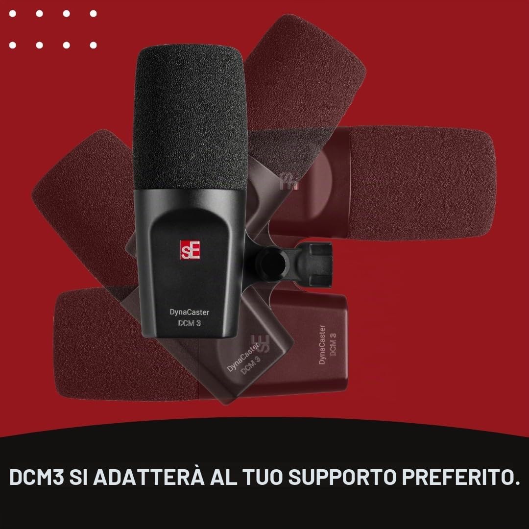 SE Electronics DynaCaster DCM3 - Microfono cardioide a trasmissione dinamica