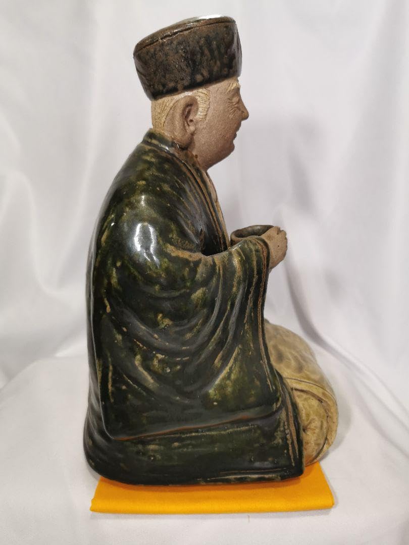 茶道具　利休像 Amazon.co.jp: 利休像 加藤正明号 曽風 瀬戸伝統工芸品野焼 千