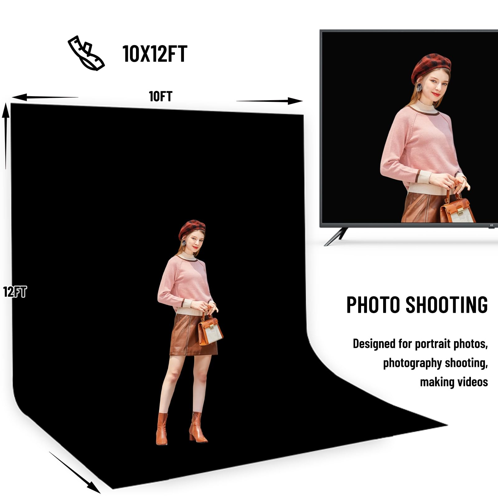 BEIYANG 8.5x10 FT Adjustable Backdrop Stand Kit For Wedding Party Stage Decoration 8 5 10ft - View #7