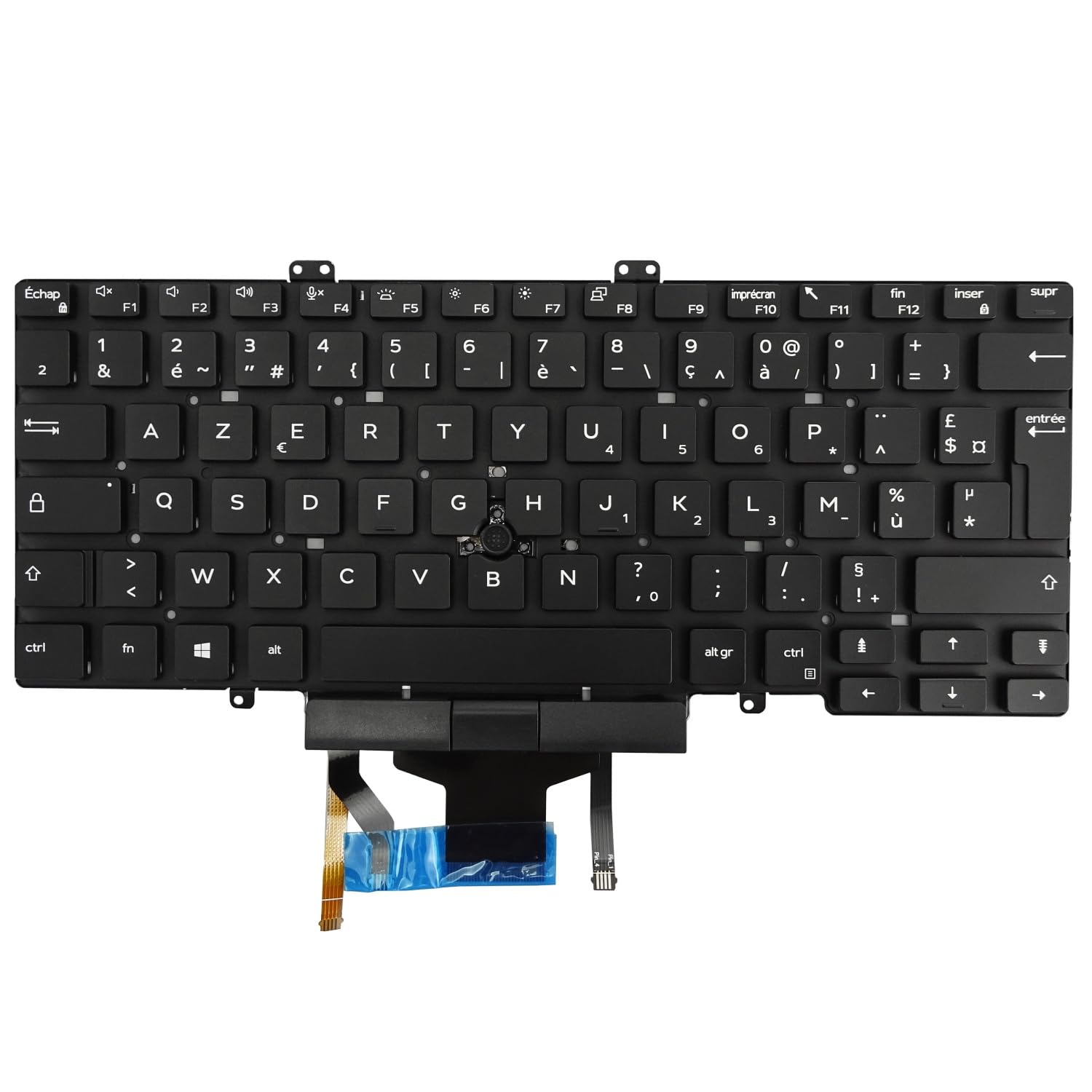 Clavier pour ordinateur portable Dell Latitude 5400 5401 5410 5411 7400 7410 avec rétroéclairage