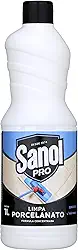 Limpa Porcelanato, Sanol Pró, 1 Litro, Branco