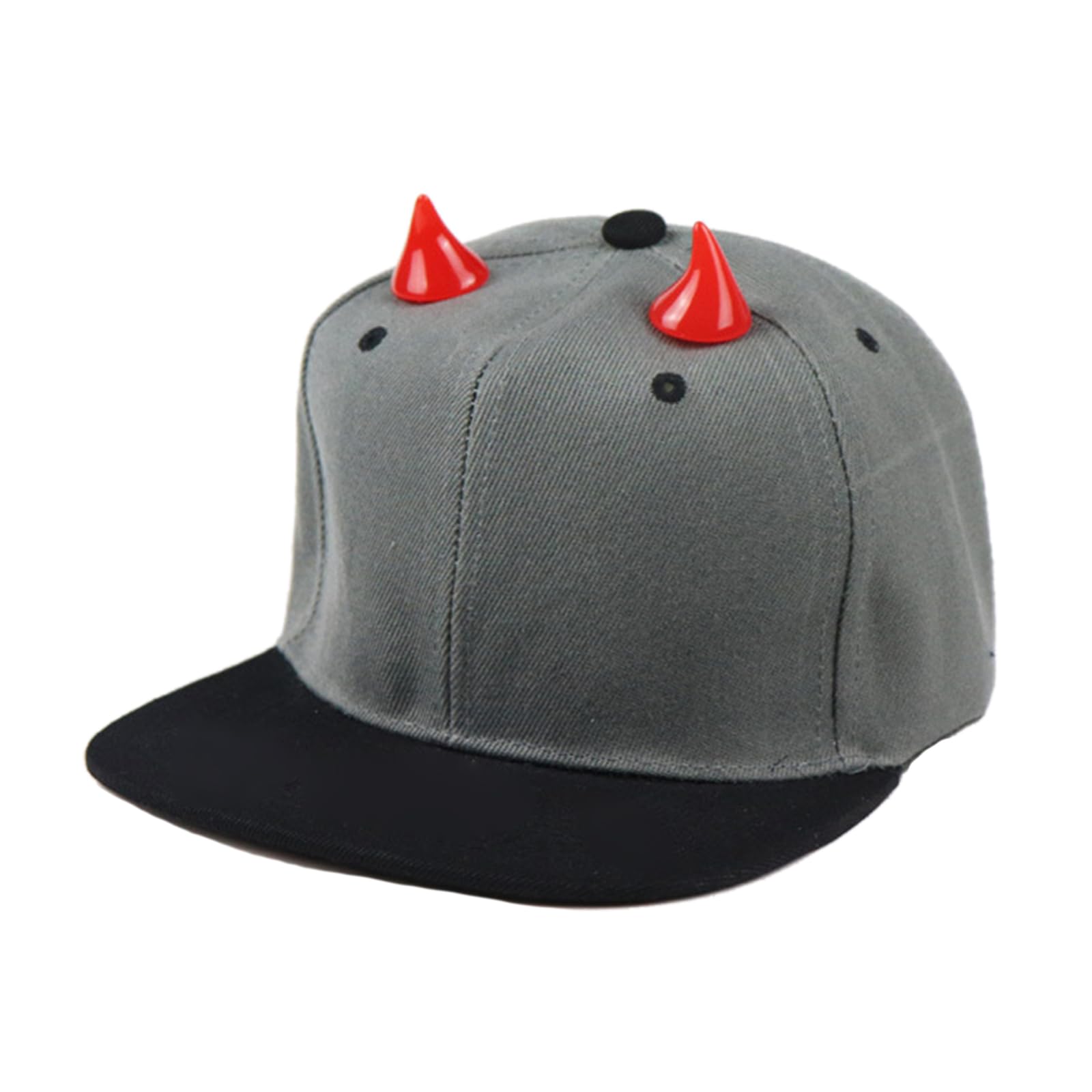 Zkydhbd Unisex Dark Gray Hats Devil Baseball Hats Outdoor Sports Hat Sun Protecting Hat Adjustable Baseball Hat For Outdoor Sun Protecting