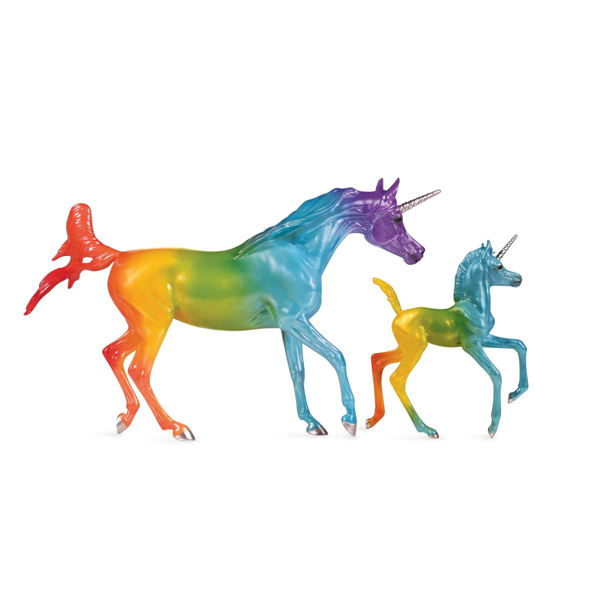 Horses Freedom Series – Love & Hope Unicorn Mare & Foal Set | Limited Edition Hand-Painted Models Benefiting Make-A-Wish® | 1:12 Scale Figurines