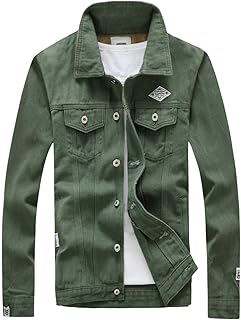 denim jacket men green