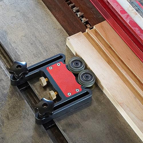 Precision Stock Guides for Table Saw, Table Saw Stock Roller Dual Universal Featherboards with Sliding Blocks Feather Board Auxiliary Tool for Table Saw Router Table Band Saw - Image 4