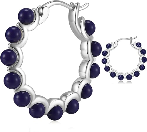 Aretes de aro de perlas para mujer, plata de ley 925, chapados en oro, multcolors simulados, joyería de perlas de concha weinuo