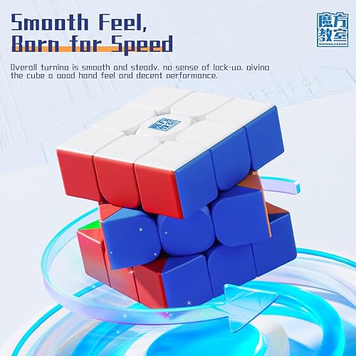 Miniatura 4 de BroMoCube MoYu Meilong - Juego de cubos magnéticos de velocidad de 2 x 2, 3 x 3, 4 x 4, 5 x 5, WCA de competencia y educativo, caja para juguetes de