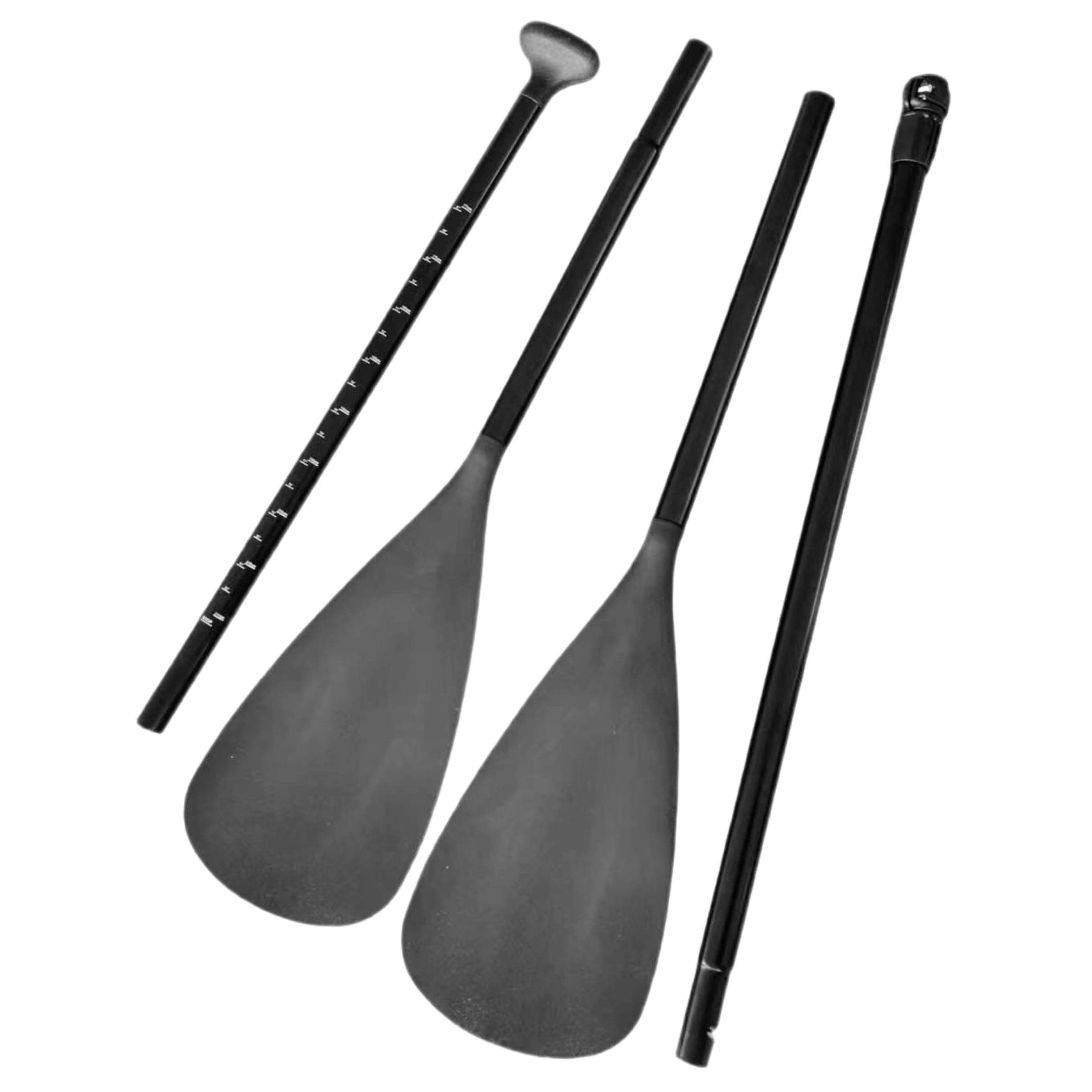 Remos para Bote de remos Ajustables aleación de Aluminio Negro