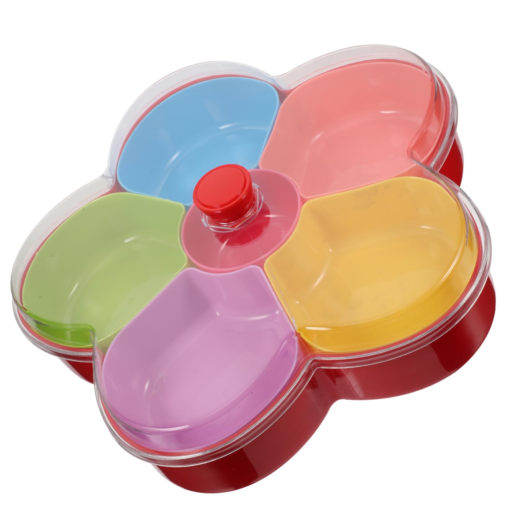 Cabilock Box Fruit Snack Storage Box with Multiple Compartments and Easy to Clean Design for Organizing Nuts Candies and Includes Lid for Dust Protection