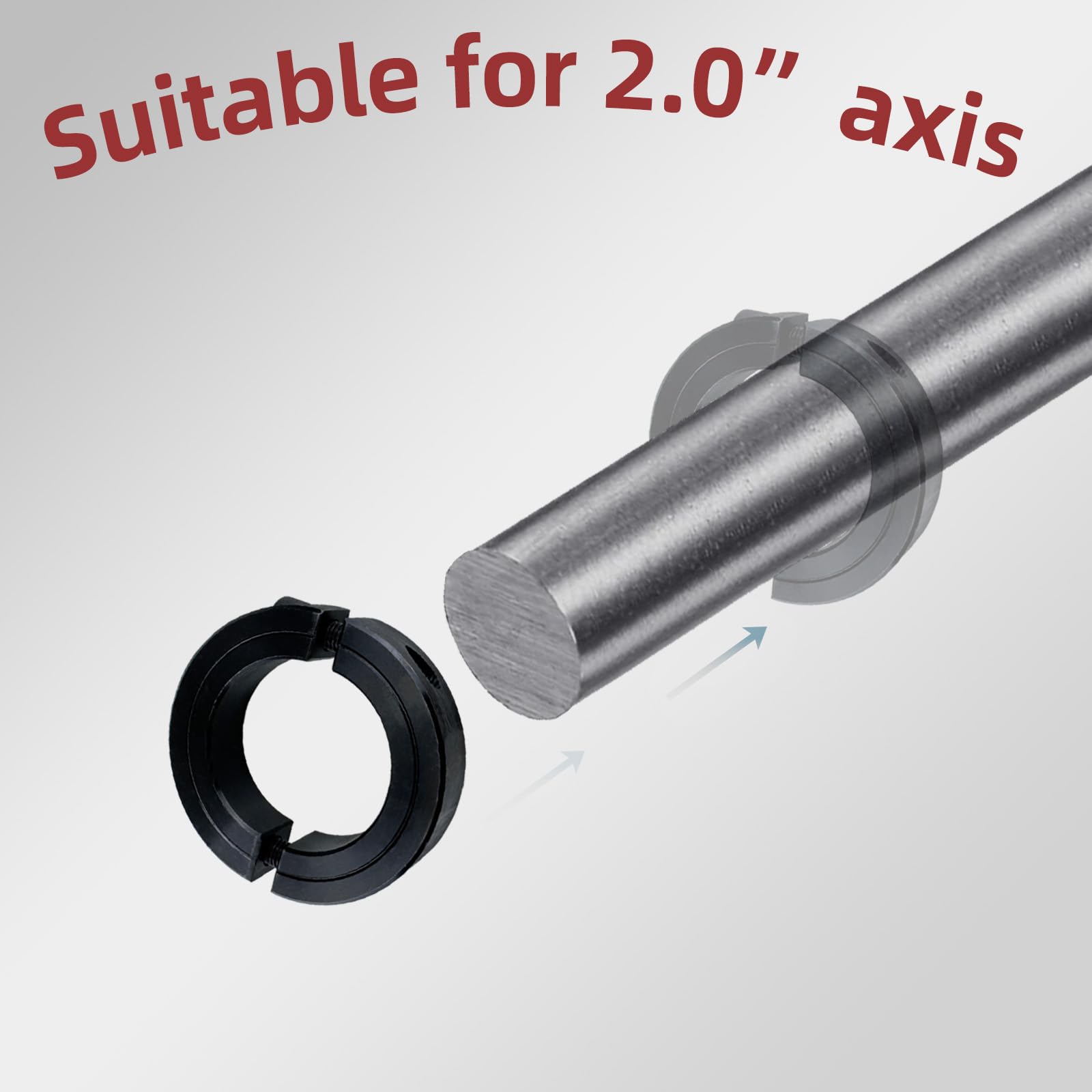 Clamp-On Set Screw Collars - 4 Pcs -6