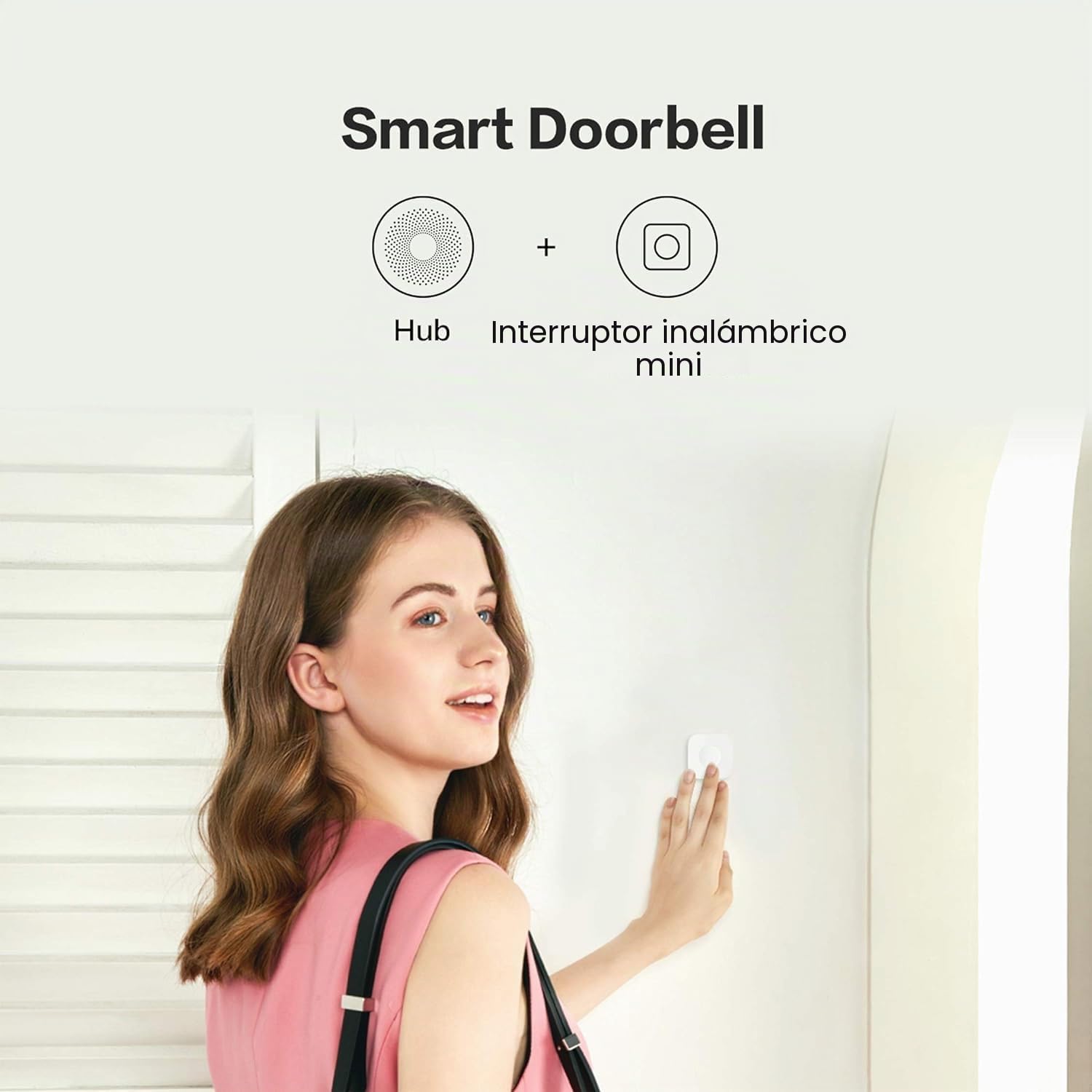 Aqara Botón Inalámbrico Individual, Requiere AQARA HUB, Conexión Zigbee | Botón de Control Versátil de 3 vías para Dispositivos Domésticos Inteligentes, Compatible con Apple HomeKit e IFTTT