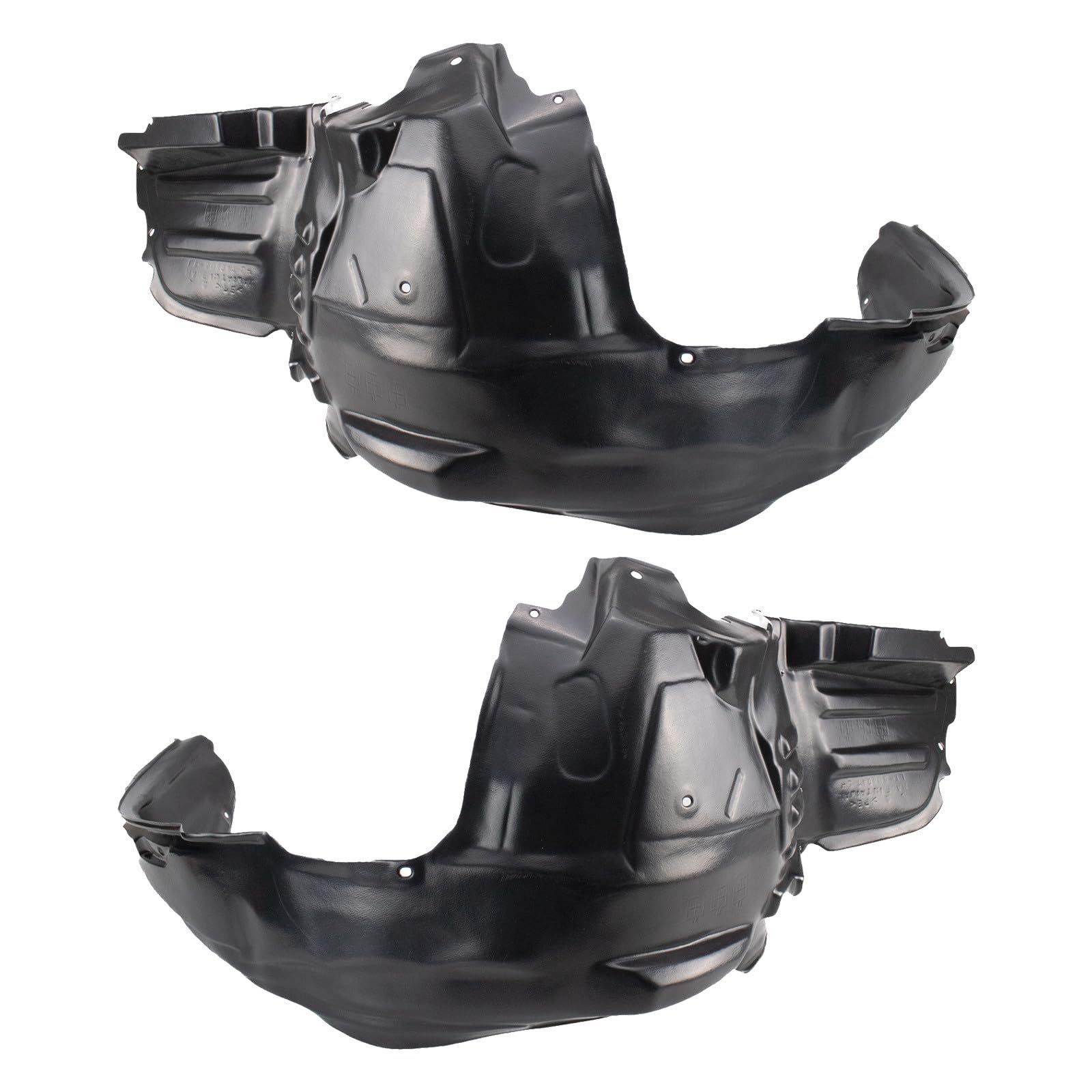 TRQ Front Inner Fender Liner Set | For 2012-2014 Subaru Impreza SU1248124 SU1249123