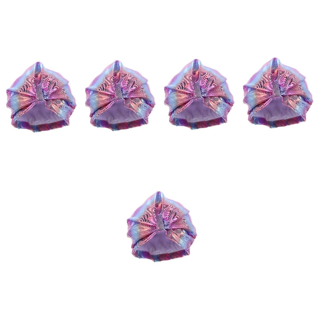 Beaupretty 4 Pièces Bonnet De Bain Bonnets De Bain pour Femmes Natation Dames Bonnet De Bain Doublé Bonnet De Douche Élastique Bonnets De Bain Femmes Filles