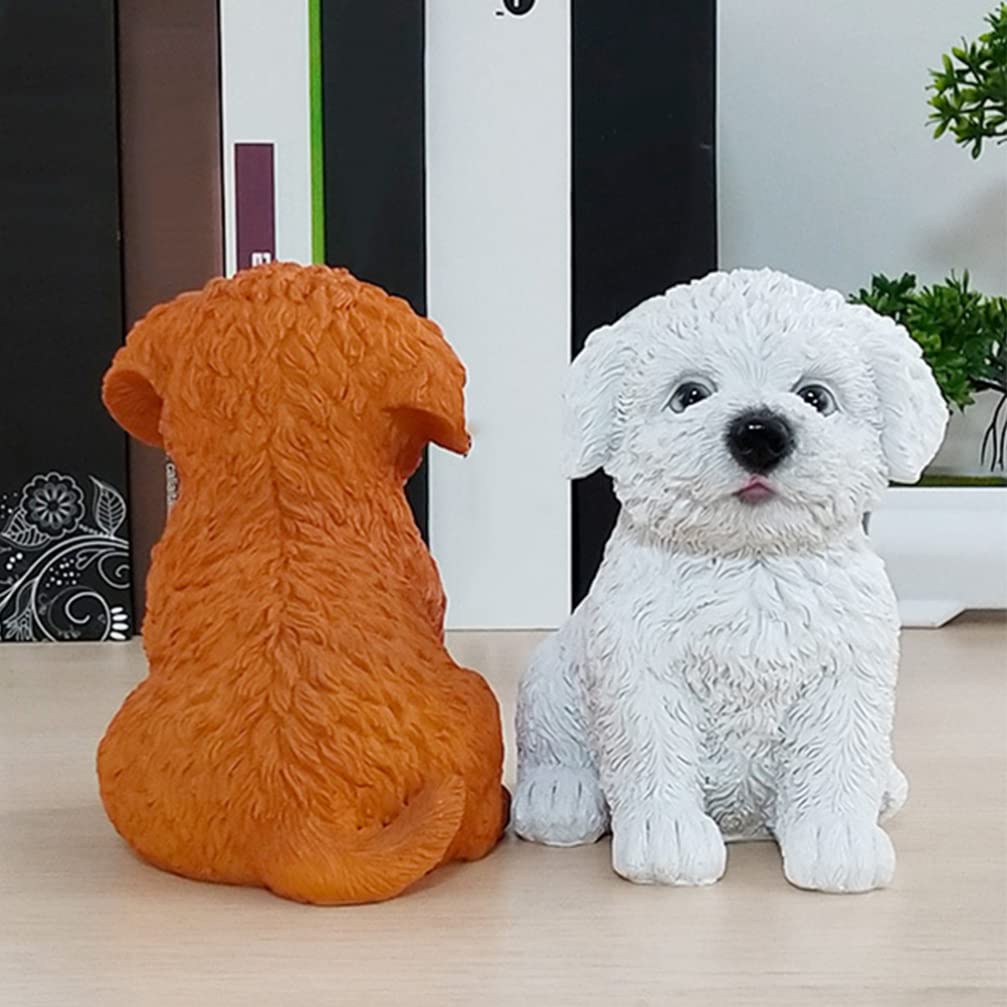 Amazon.co.jp: 犬の置物 ビションフリーゼ かわいい 樹脂置物 オブジェ