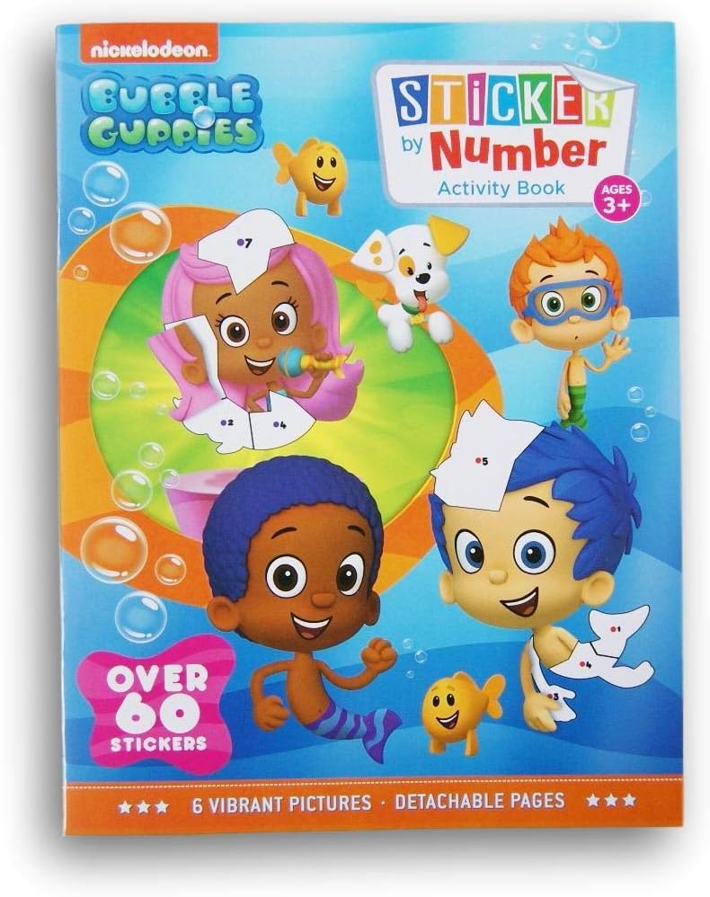 Activity Books Bubble Guppies Sticker by Numbers Book