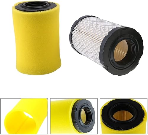 Miniatura 2 de 796031 Filtro de aire con filtro de combustible y bujía para John Deere D100 D110 D125 D130 se adapta a Husqvarna Yta22V46 Yth22V46 Yth24V48