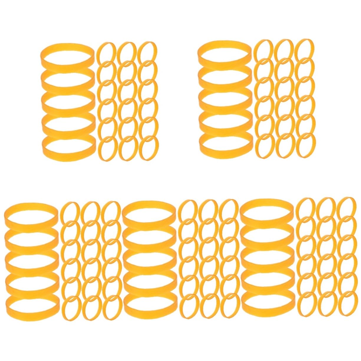 YARNOW Lot De 5 Sangles De Fixation en Caoutchouc pour Planches De Ski 30 Pièces X 5